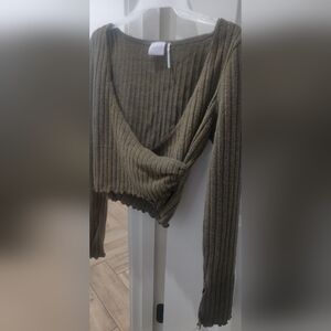 Green Urban wrap shirt